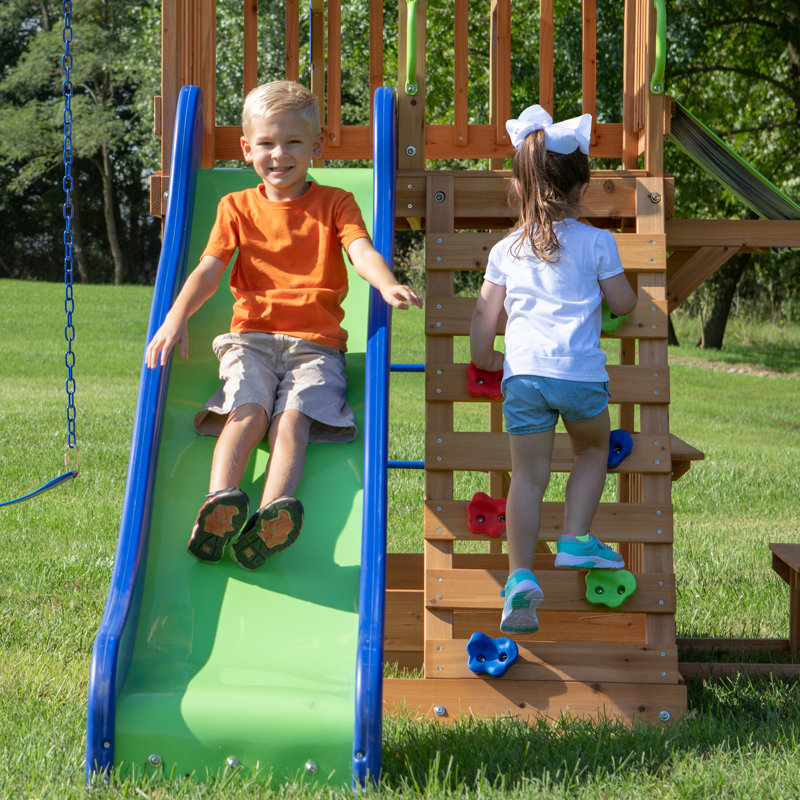 Backyard Discovery Beach Front Wooden Swing Set & Reviews Wayfair